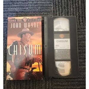 Chisum VHS John Wayne Warner Bros Westerns Movie 1970 Vintage 15182 Digitally